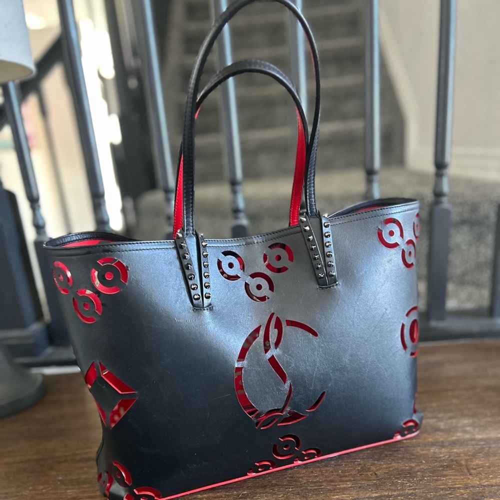 Christian Louboutin perforated tote w/ COA - Picture 3 of 13
